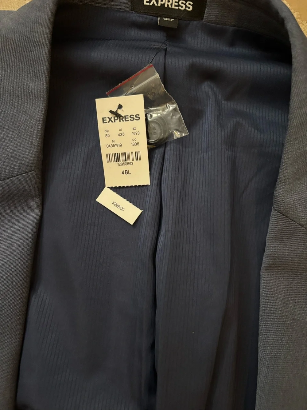 Express -Tuxedo Style Blazer-Black-NWT